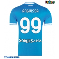 Camisa de Futebol SSC Napoli Frank Anguissa #99 Equipamento Principal 2025-26 Manga Curta